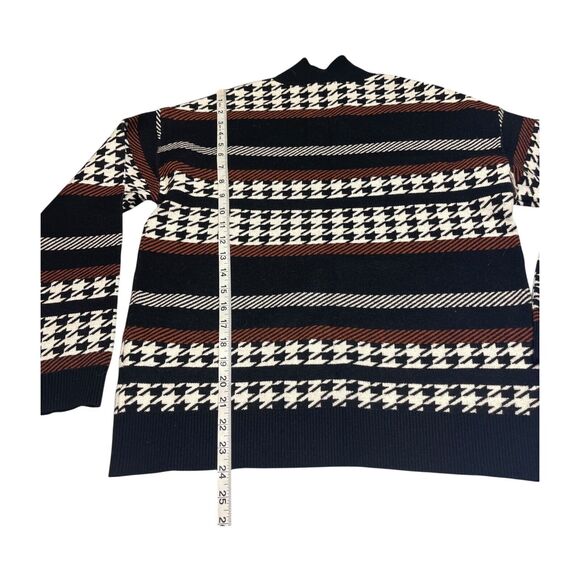 Belldini Sweater Women's Medium Multicolor Printed Viscose Long Sleeve Pullover - Picture 6 of 9